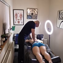 Image of a woman receiving a massage