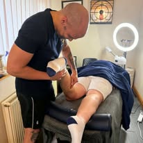 Image of a man receiving a massage