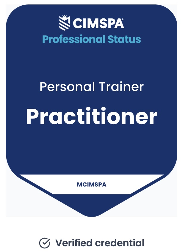 CIMSPA Professional Membership Certificate